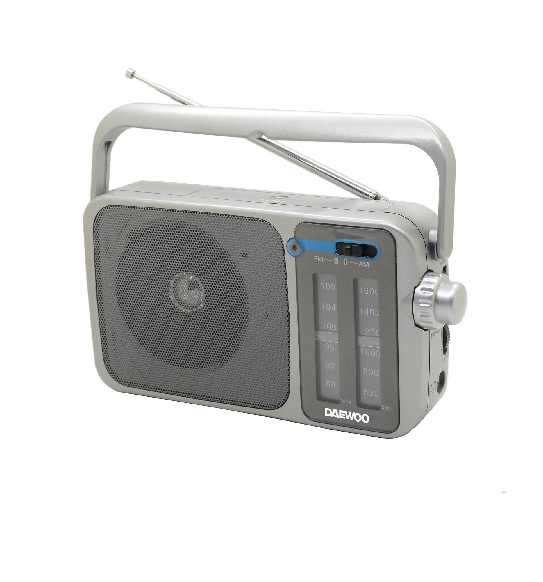 Radio AM FM Dos Bandas DAEWOO DI-T220 Gris-0