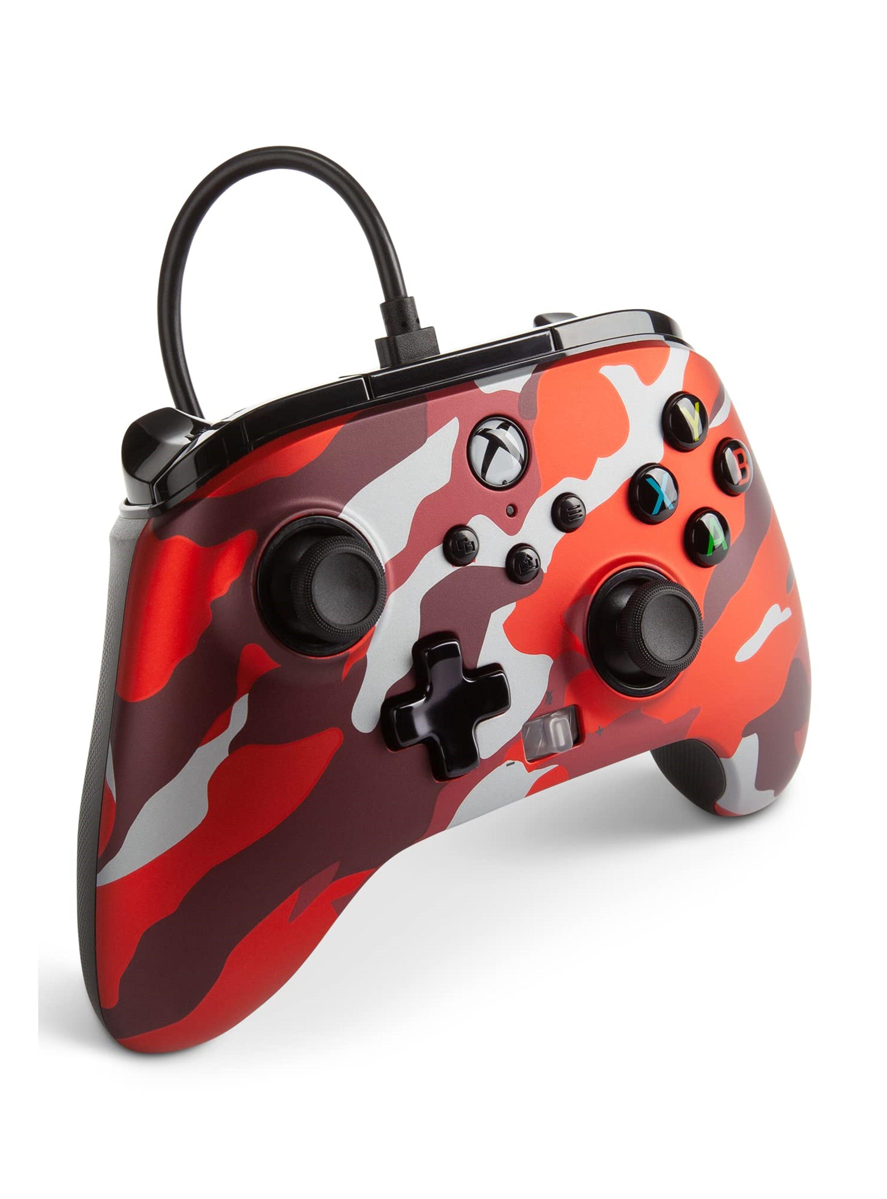 Control PowerA Enhanced Wired - Metallic Red Camo - Xbox S/X-1