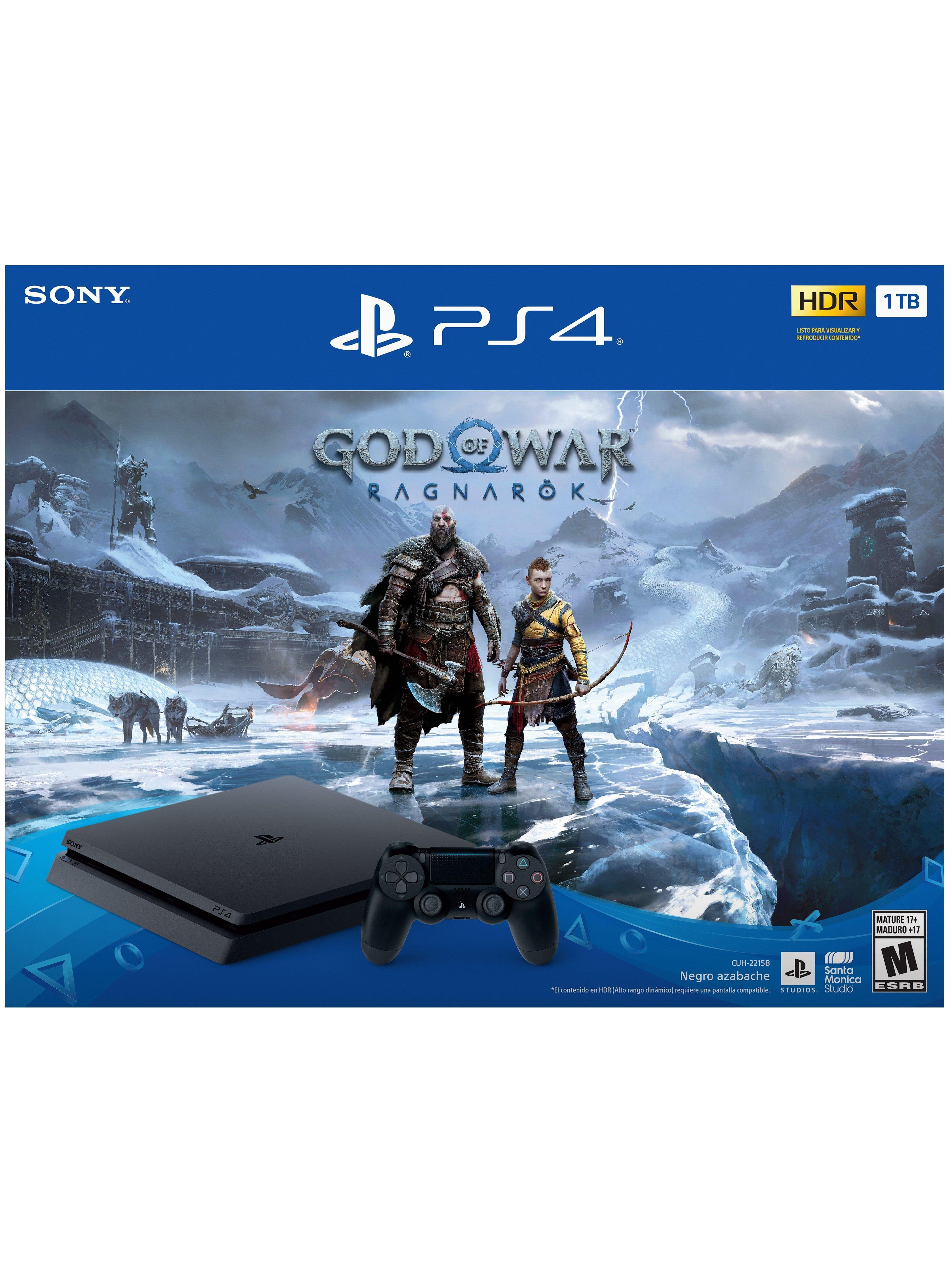 Consola Playstation 4 Slim 1TB + Juego God of War Ragnarök (Físico)-0