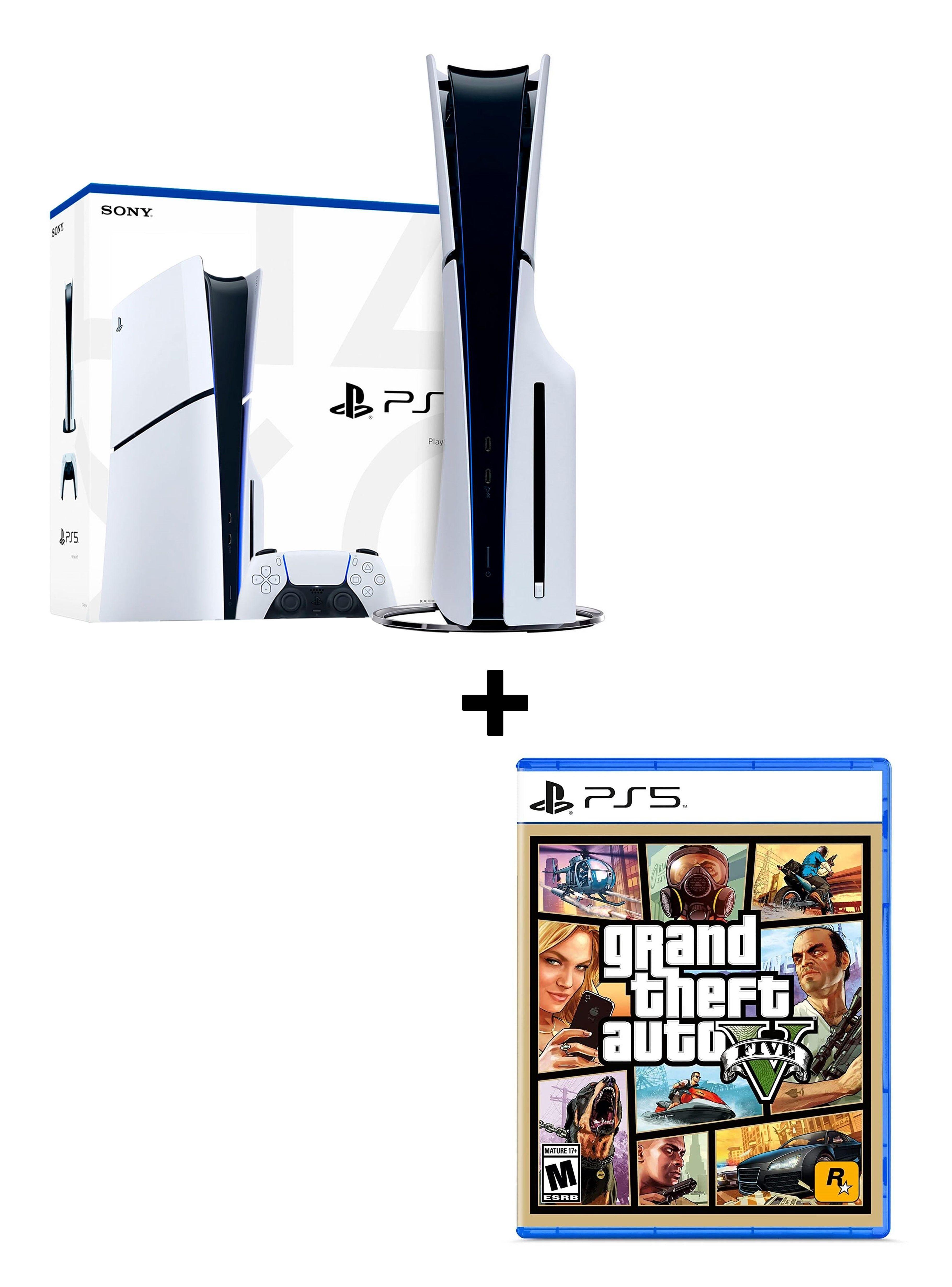 Consola Playstation 5 Slim Edición Disco + Juego GTA V PS5 (físico)-0