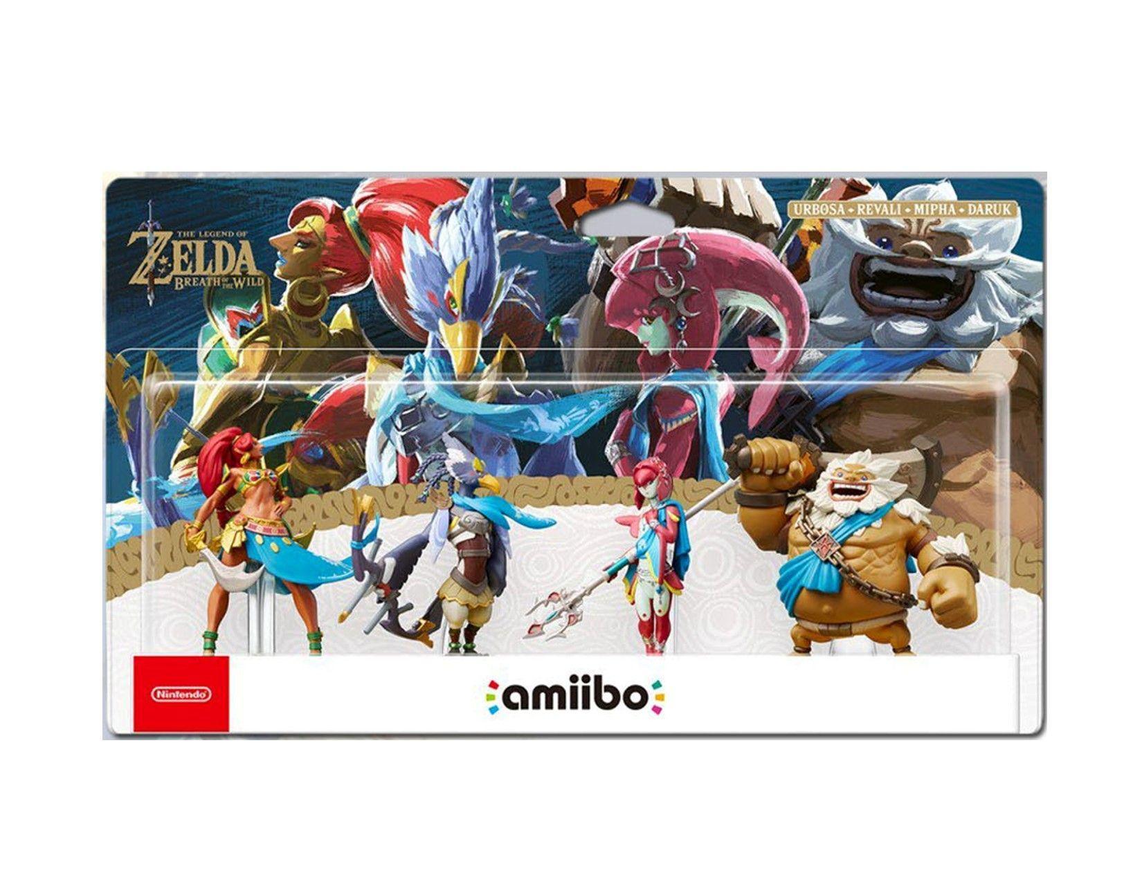Pack Amiibo Urbosa, Revali, Mipha, Daruk  (The Legend of Zelda Breath of the Wild)-1