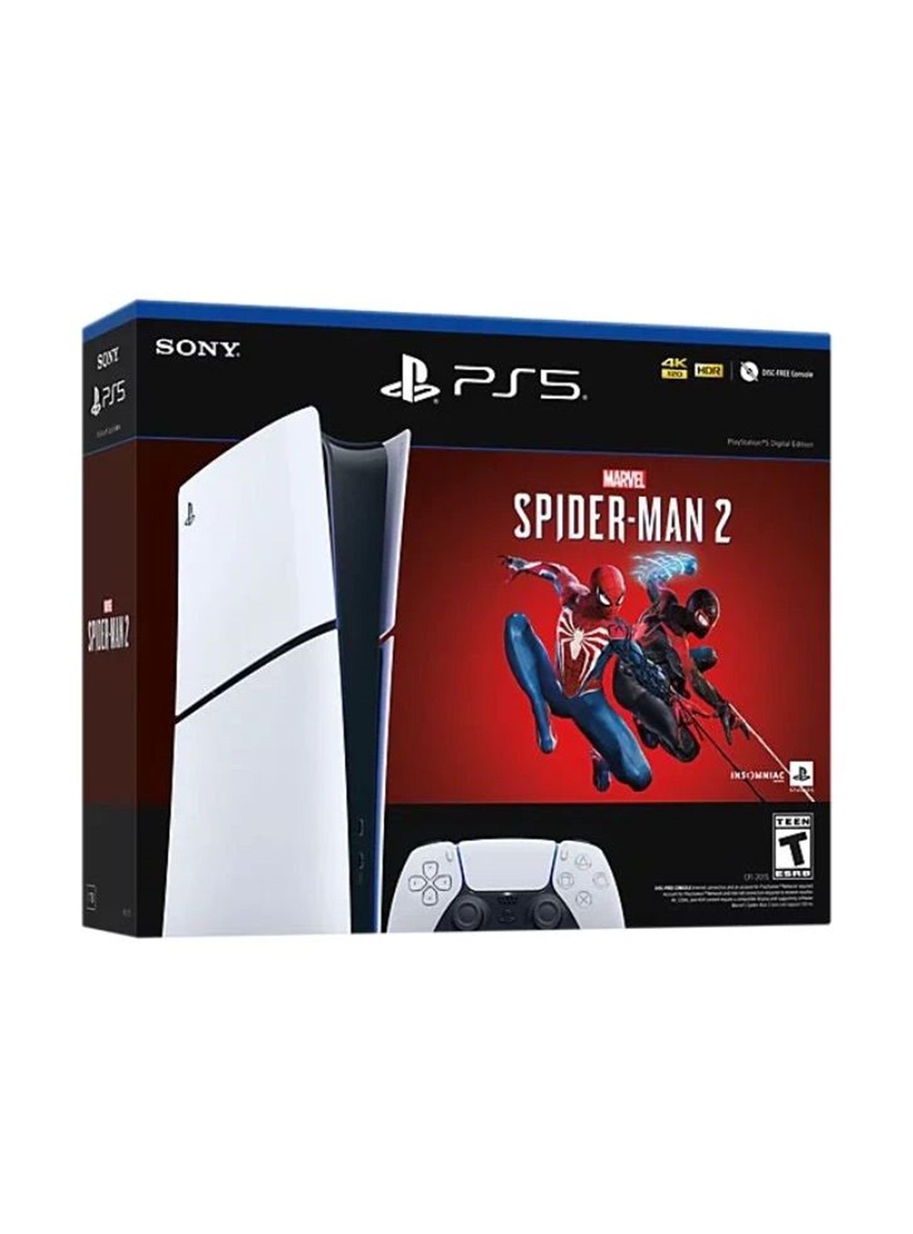 Consola Playstation 5 Slim Edición Digital 1TB + Juego Spiderman 2 (Digital)-0