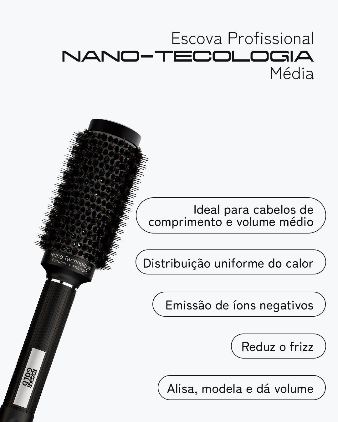 Kit de Cepillos Profesionales Stylist Fashion Gold-5