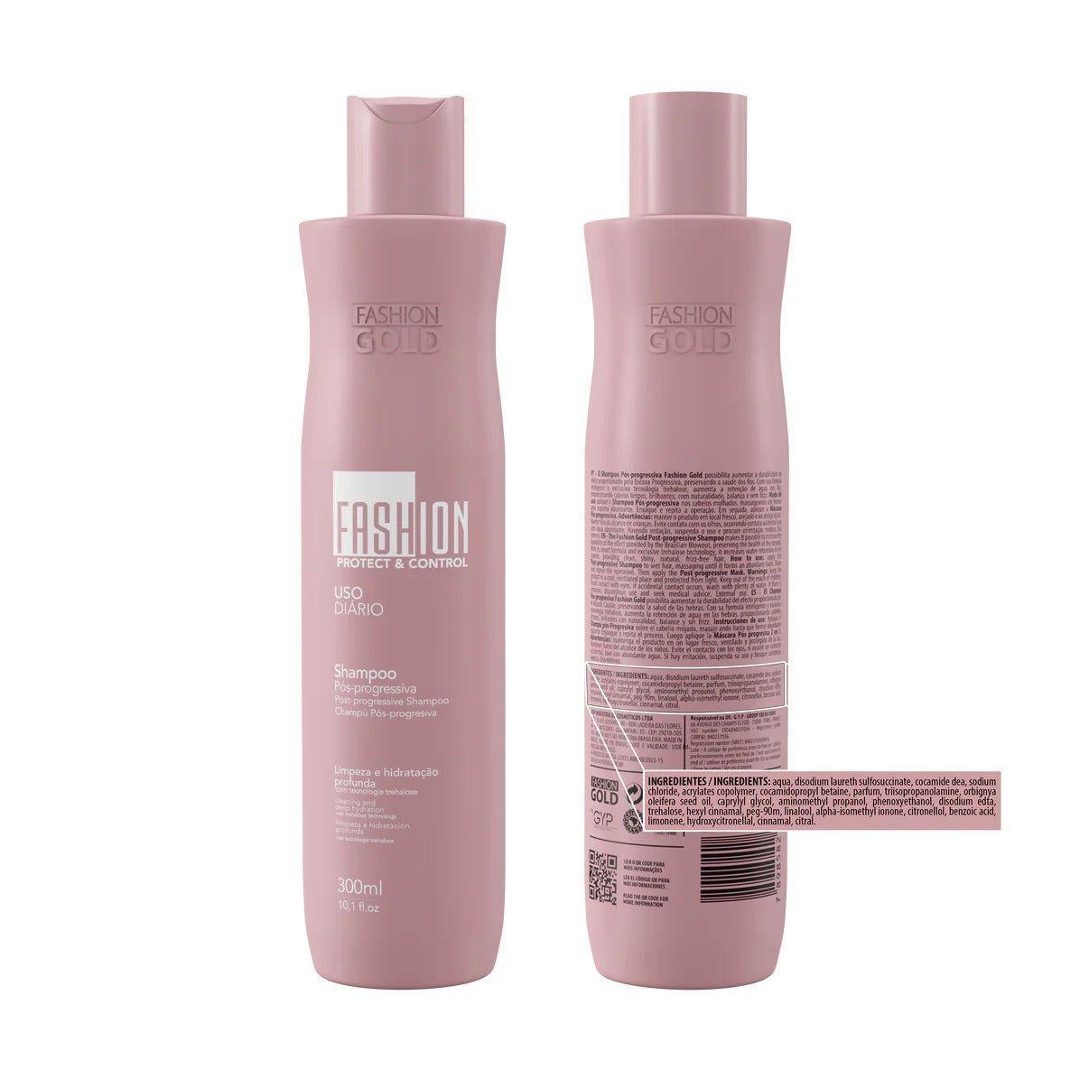 Shampoo 300 ml Fashion Gold Protect and Control-1