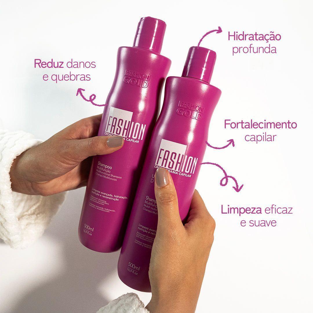 Fashion Gold Cronograma Shampoo Multifuncion 500 ml-2