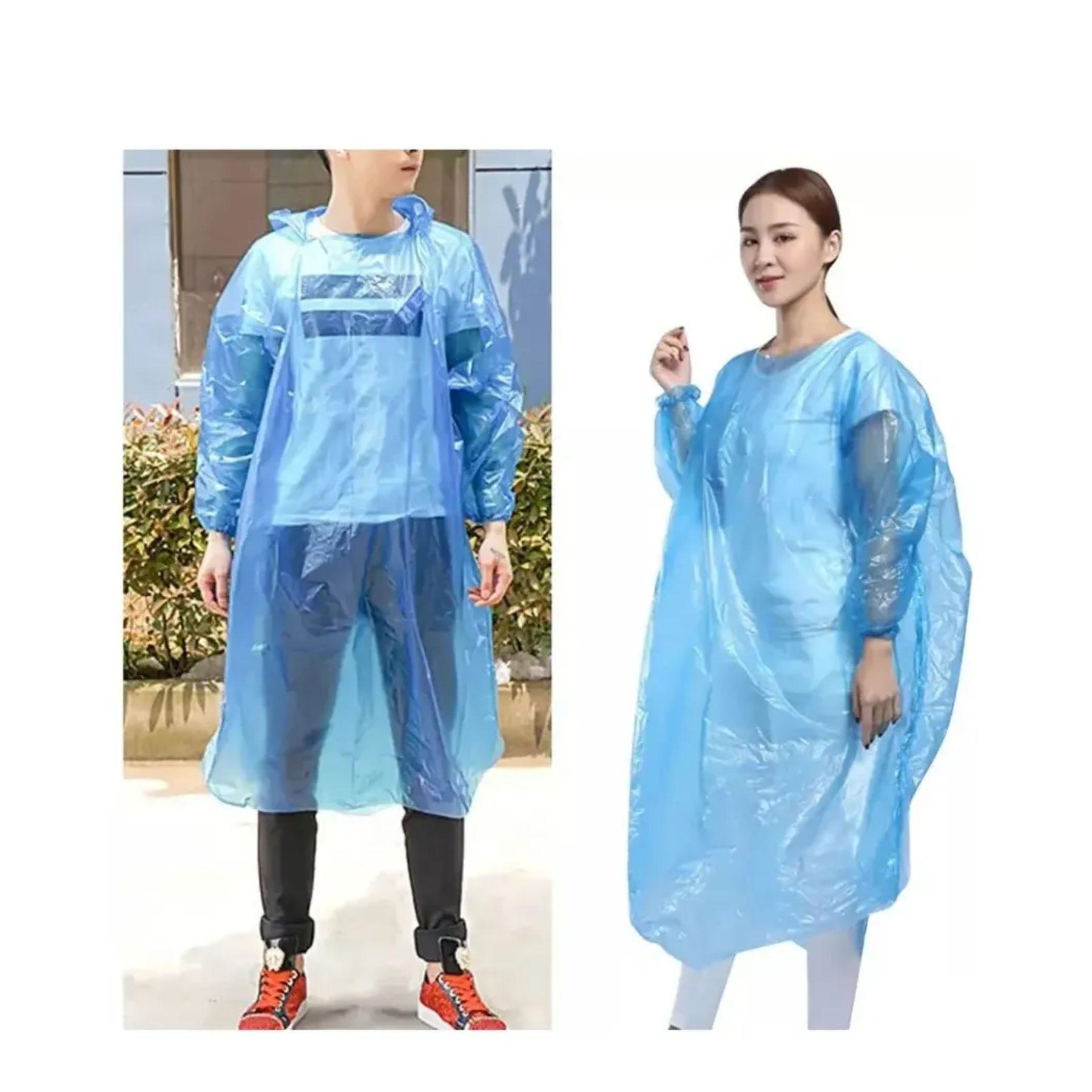 Capa Poncho Impermeable Lluvia Viento Estandar Gorro 12und-4