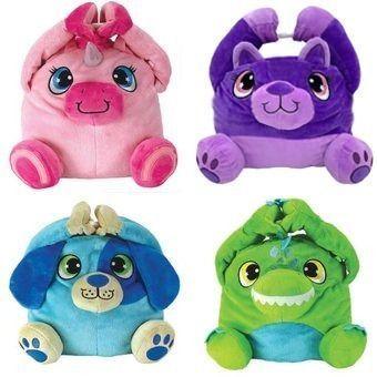 Lonchera Termica De Peluche Escolar De Niños Verde-0