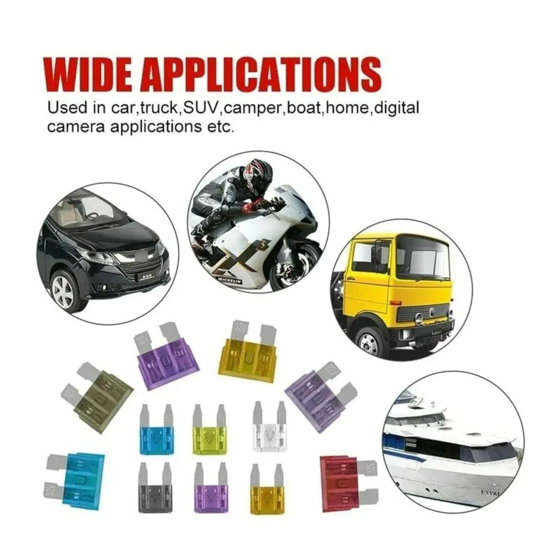 Kit 300pcs Fusible Para Auto Caja Fusibles Coche Automotriz-2
