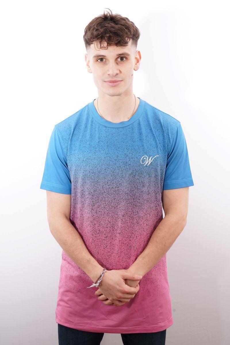 Polera azul y rosa   Super fit-0