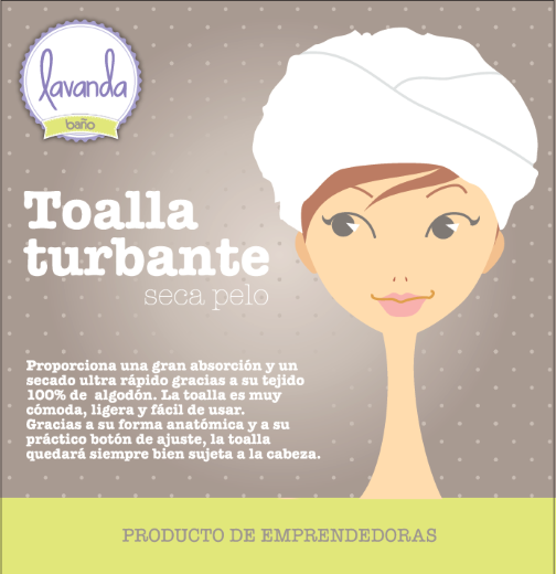 Pack Toalla Turbante pelo - Blanco y Rosado-2