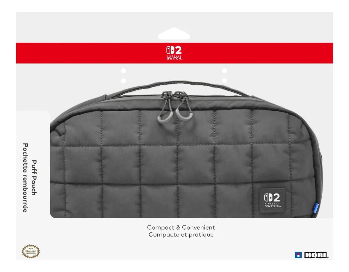 Estuche HORI Puff Pouch para Nintendo Switch 2 Negro-0