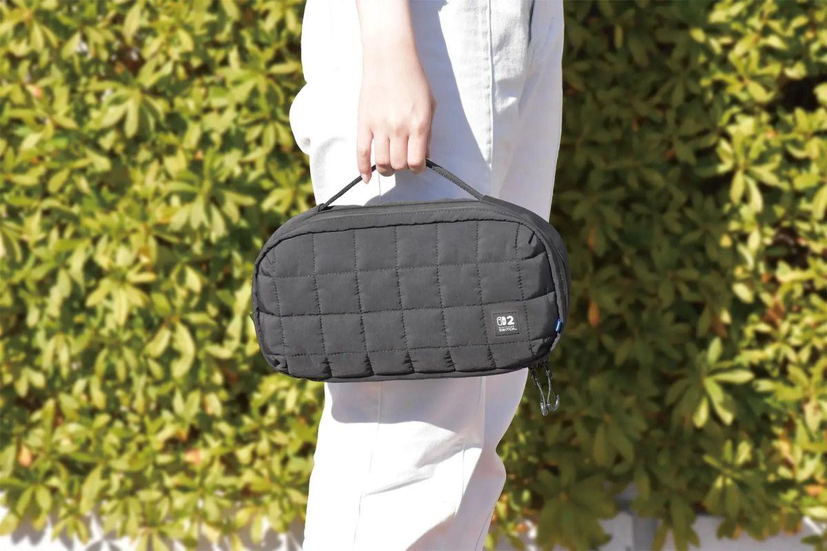 Estuche HORI Puff Pouch para Nintendo Switch 2 Negro-3