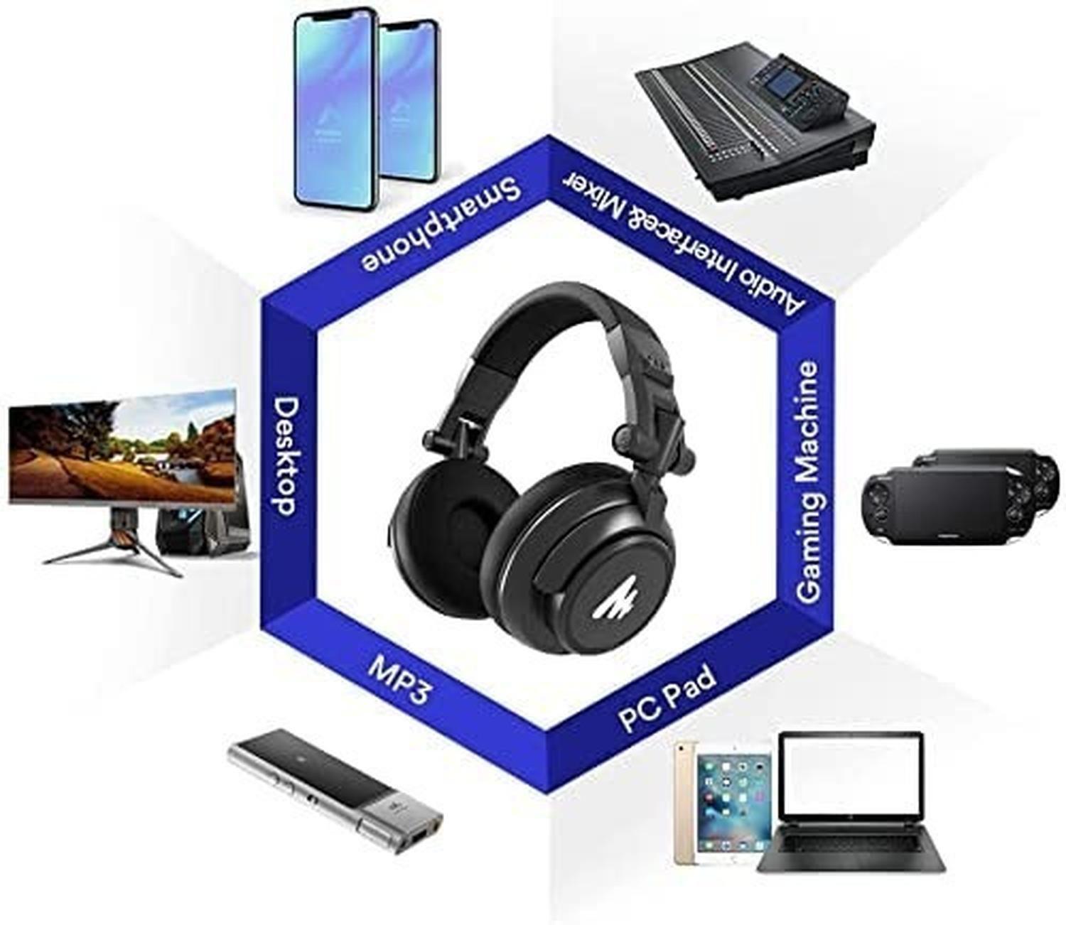 Audífonos Maono Profesional Dj / Monitor Estudio Au-mh601-3