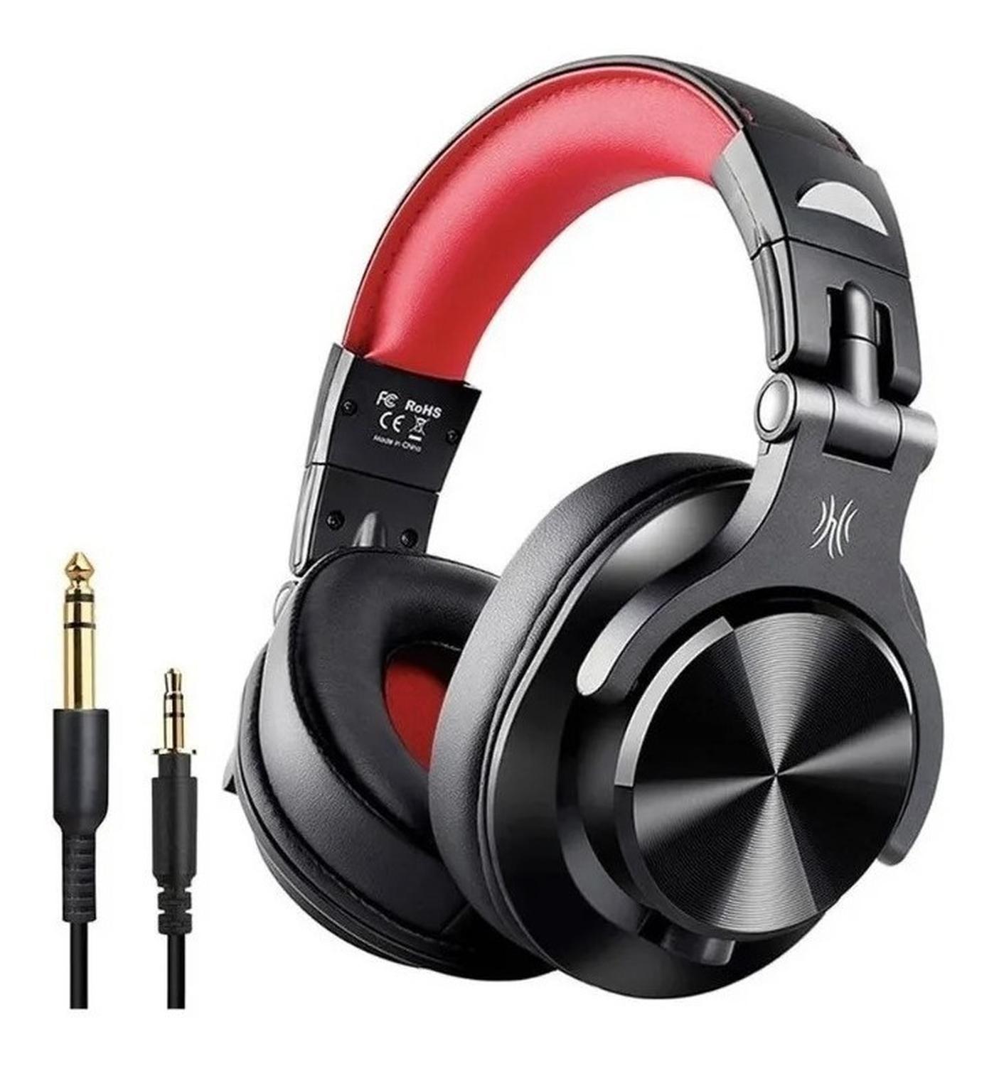 Audífonos Profesional Oneodio Fusion A70 Red Wireless-0
