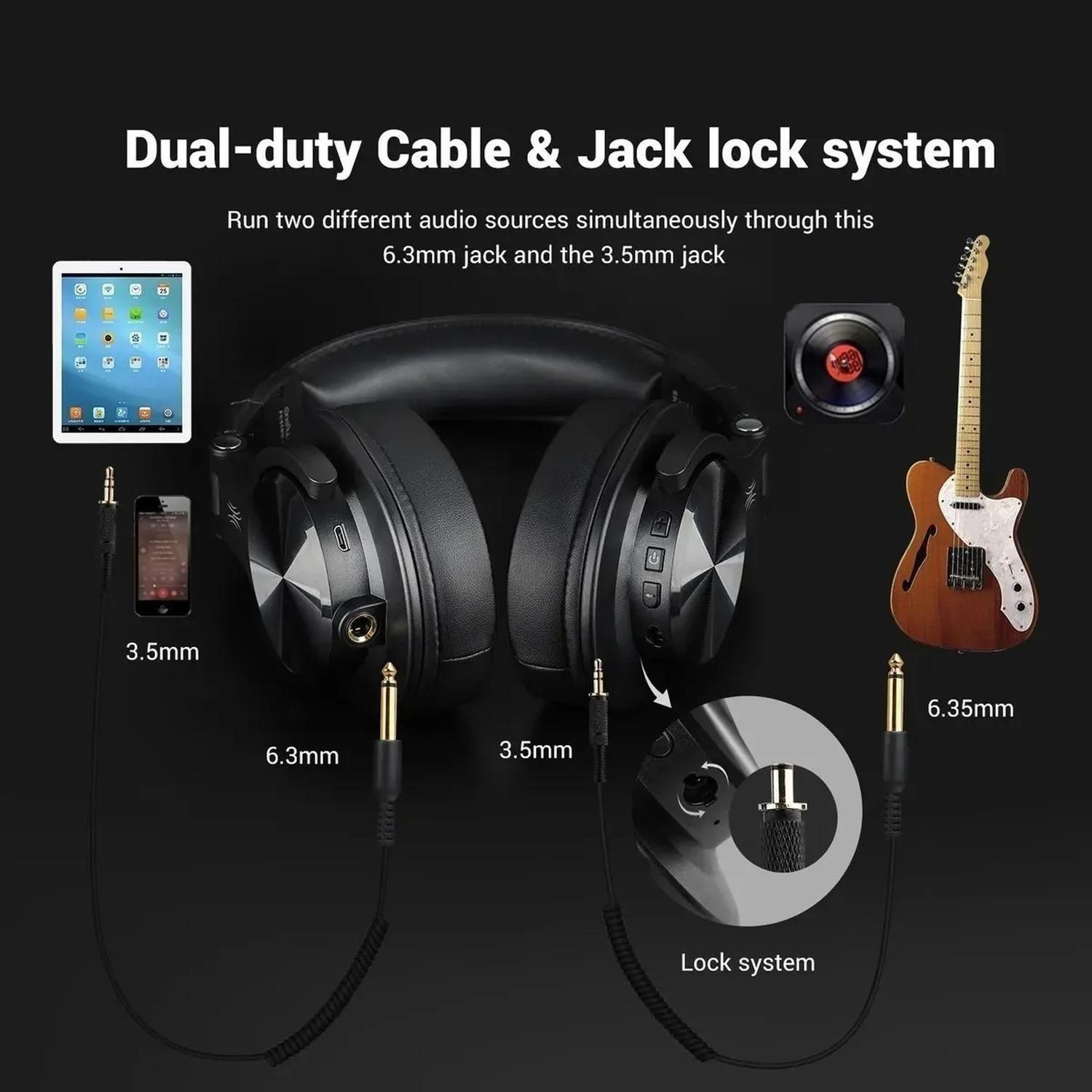 Audífonos Profesional Oneodio Fusion A70 Red Wireless-1