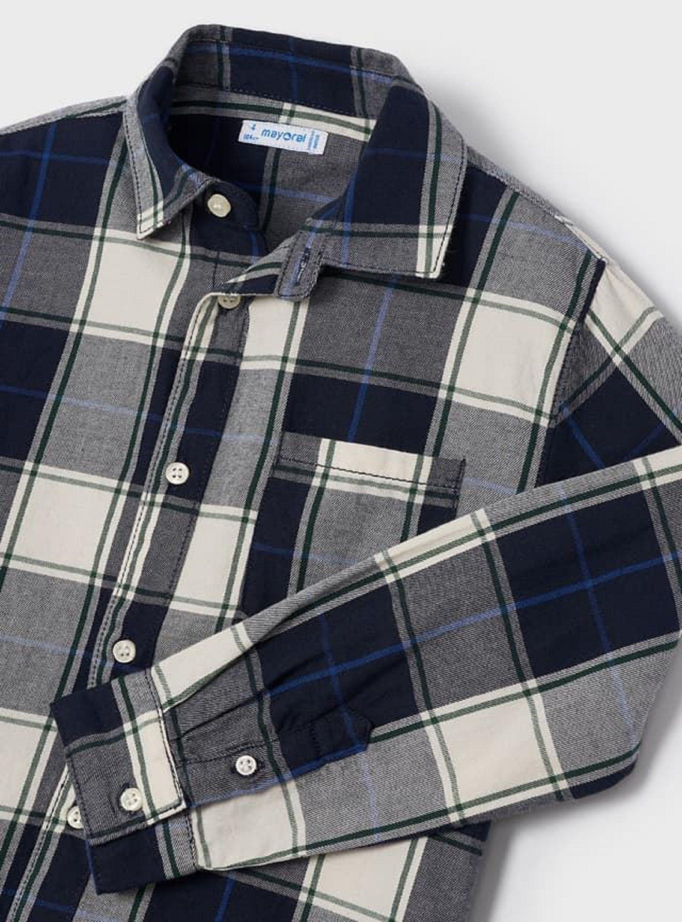 Camisa de Cuadros Niño Azul-1