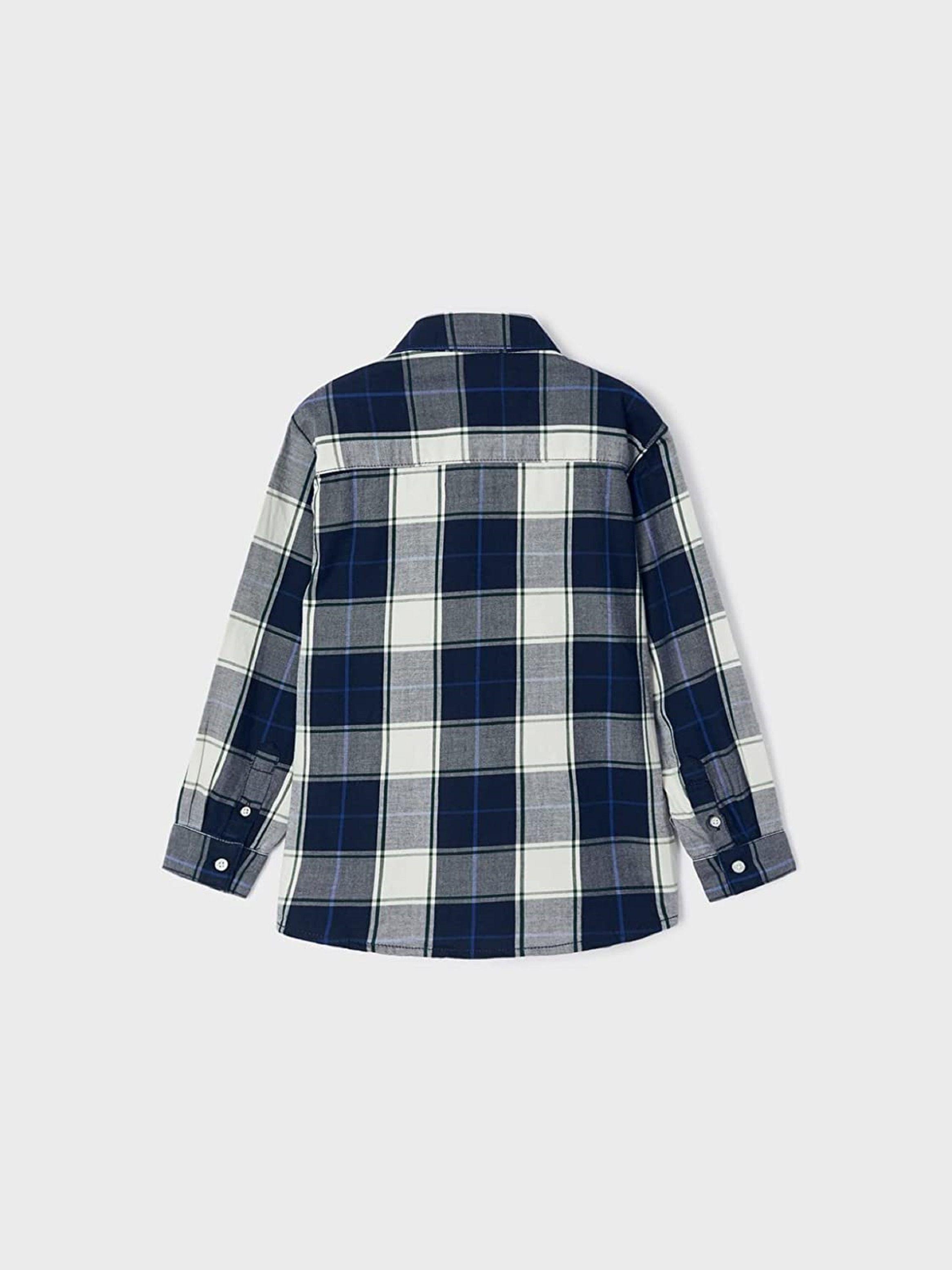 Camisa de Cuadros Niño Azul-3