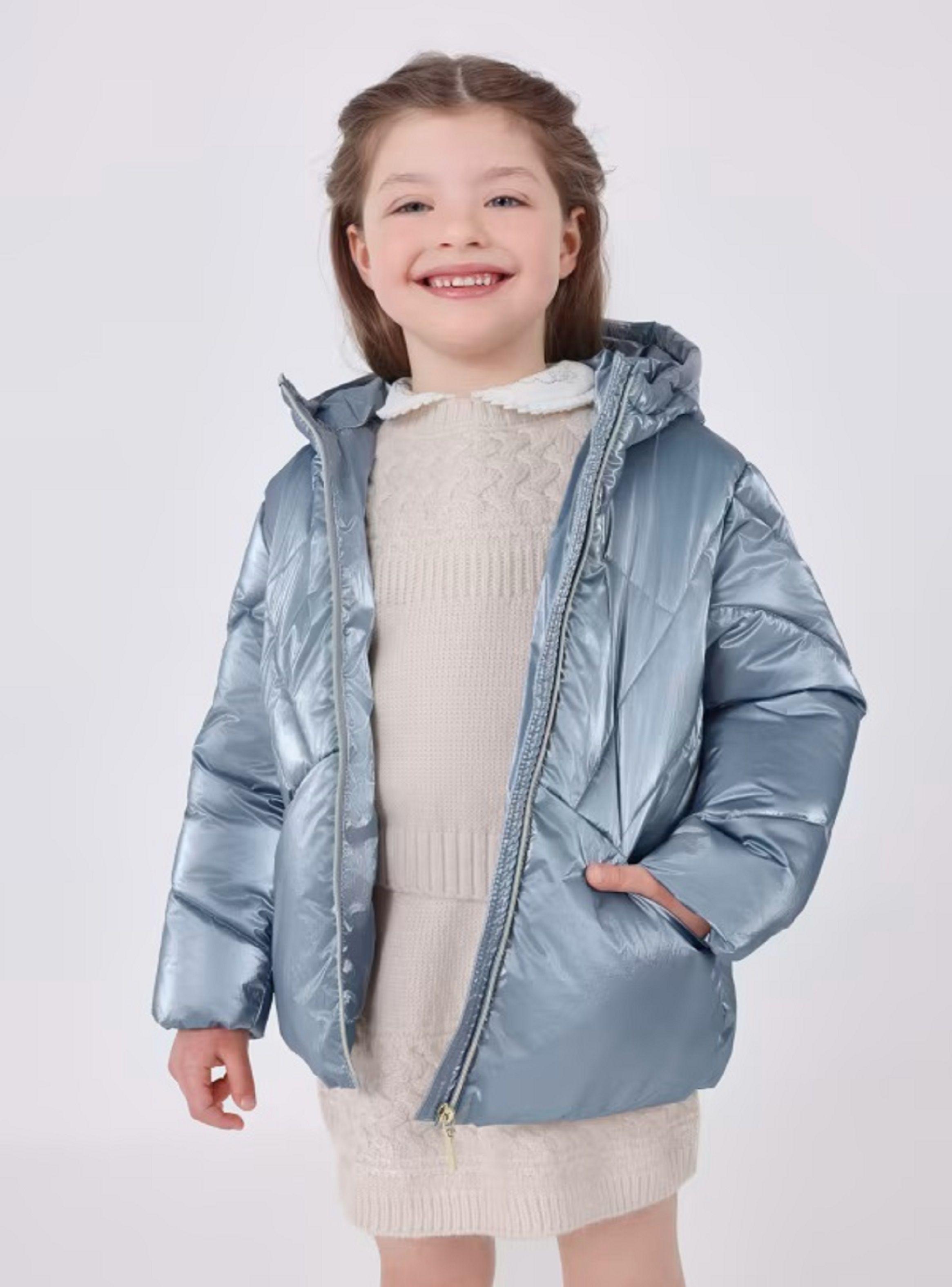 Parka Chaquetón metalizado fibras recicladas niña-0
