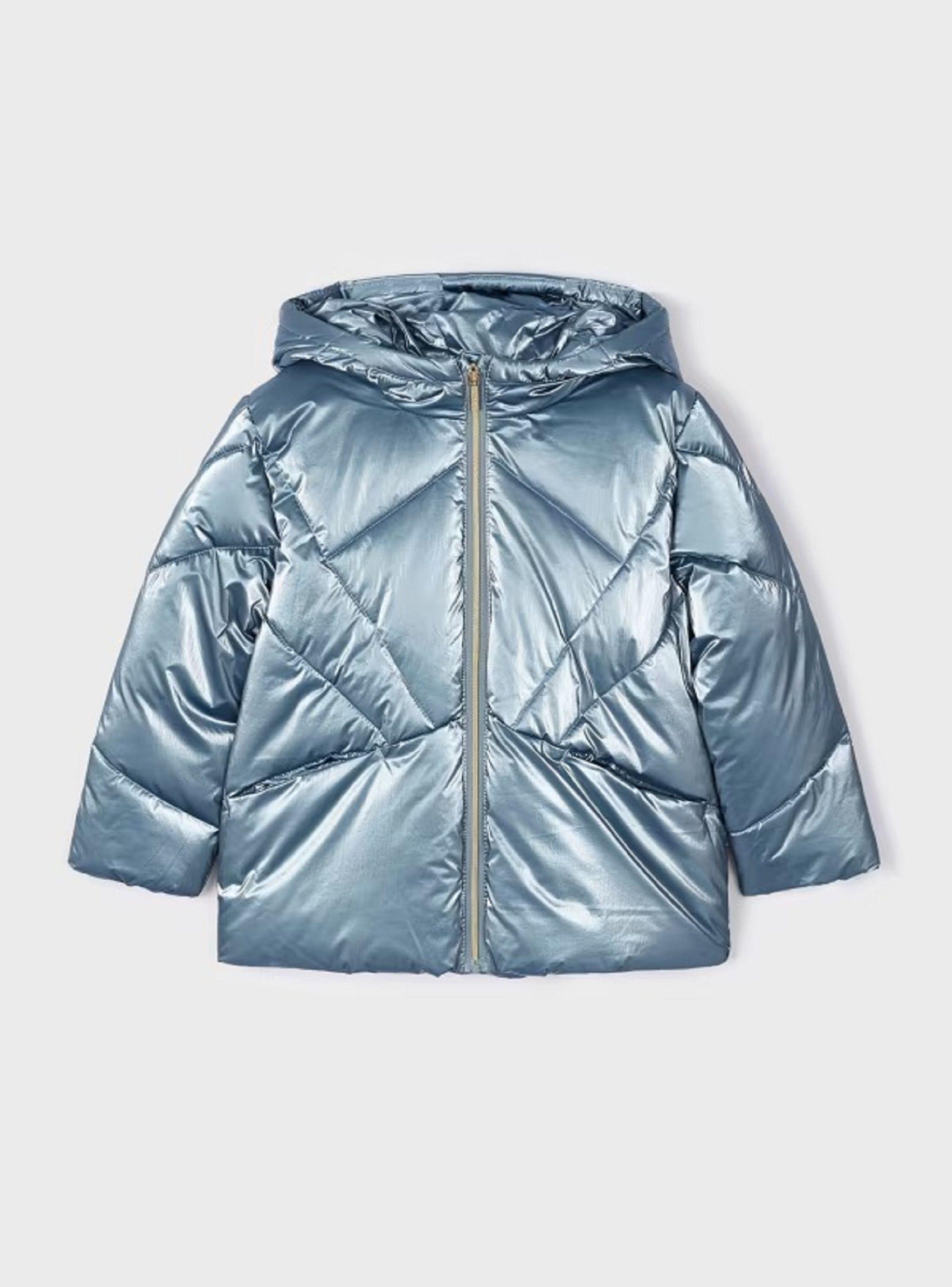 Parka Chaquetón metalizado fibras recicladas niña-3