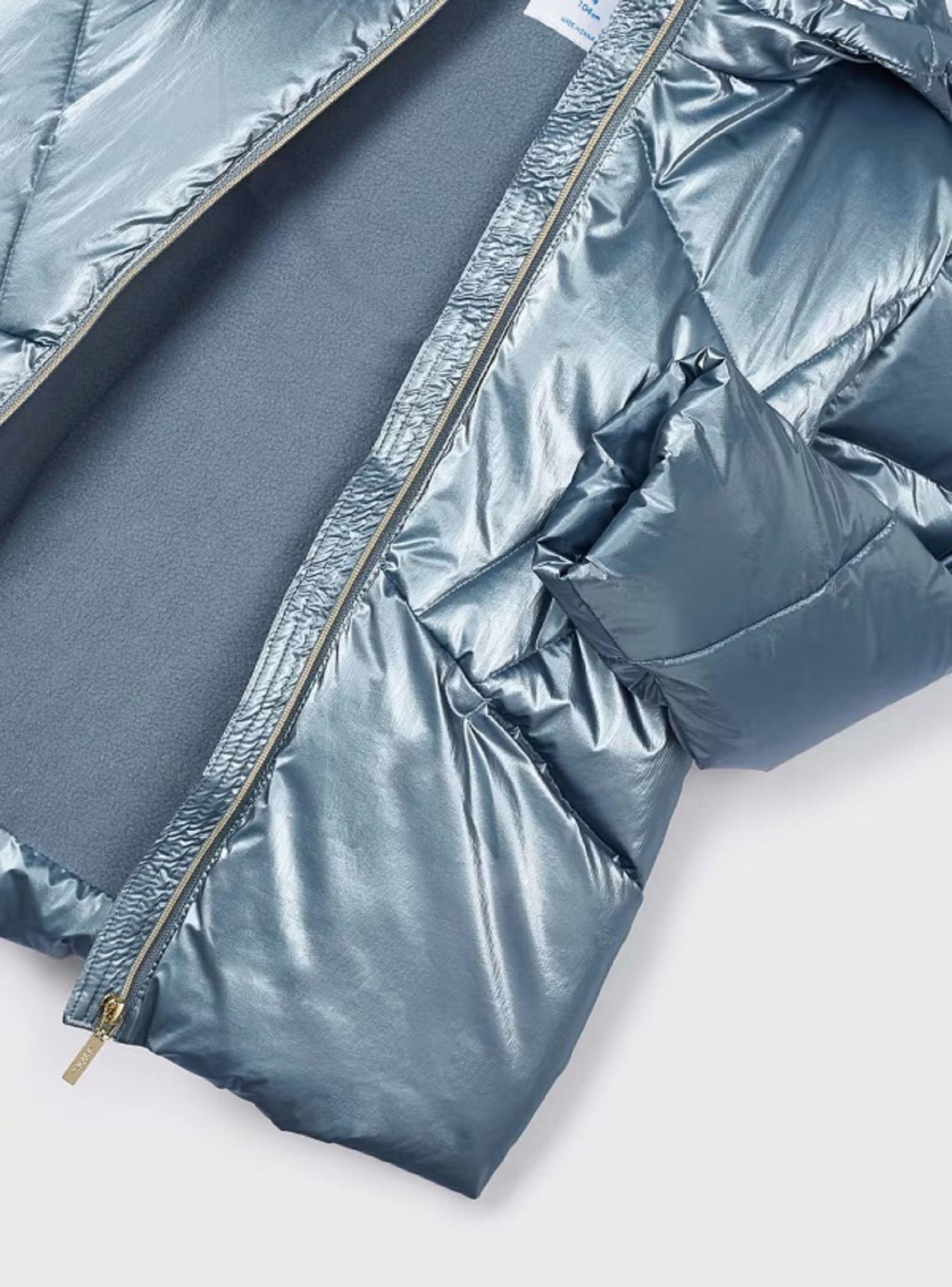 Parka Chaquetón metalizado fibras recicladas niña-4