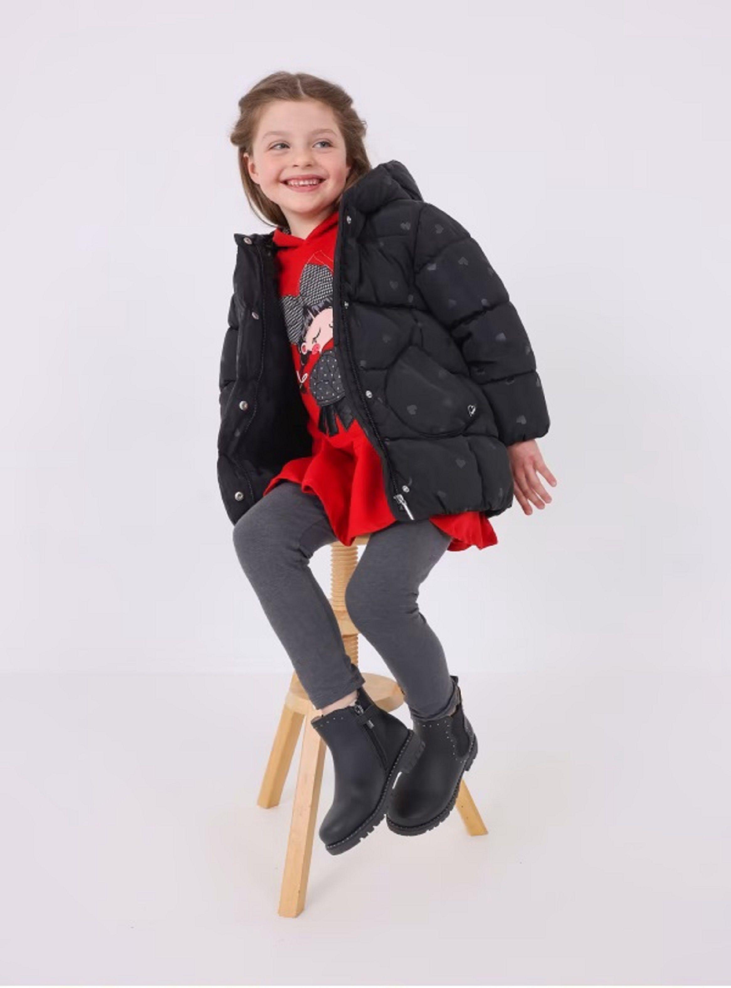 Parka Chaquetón estampado fibras recicladas niña-0