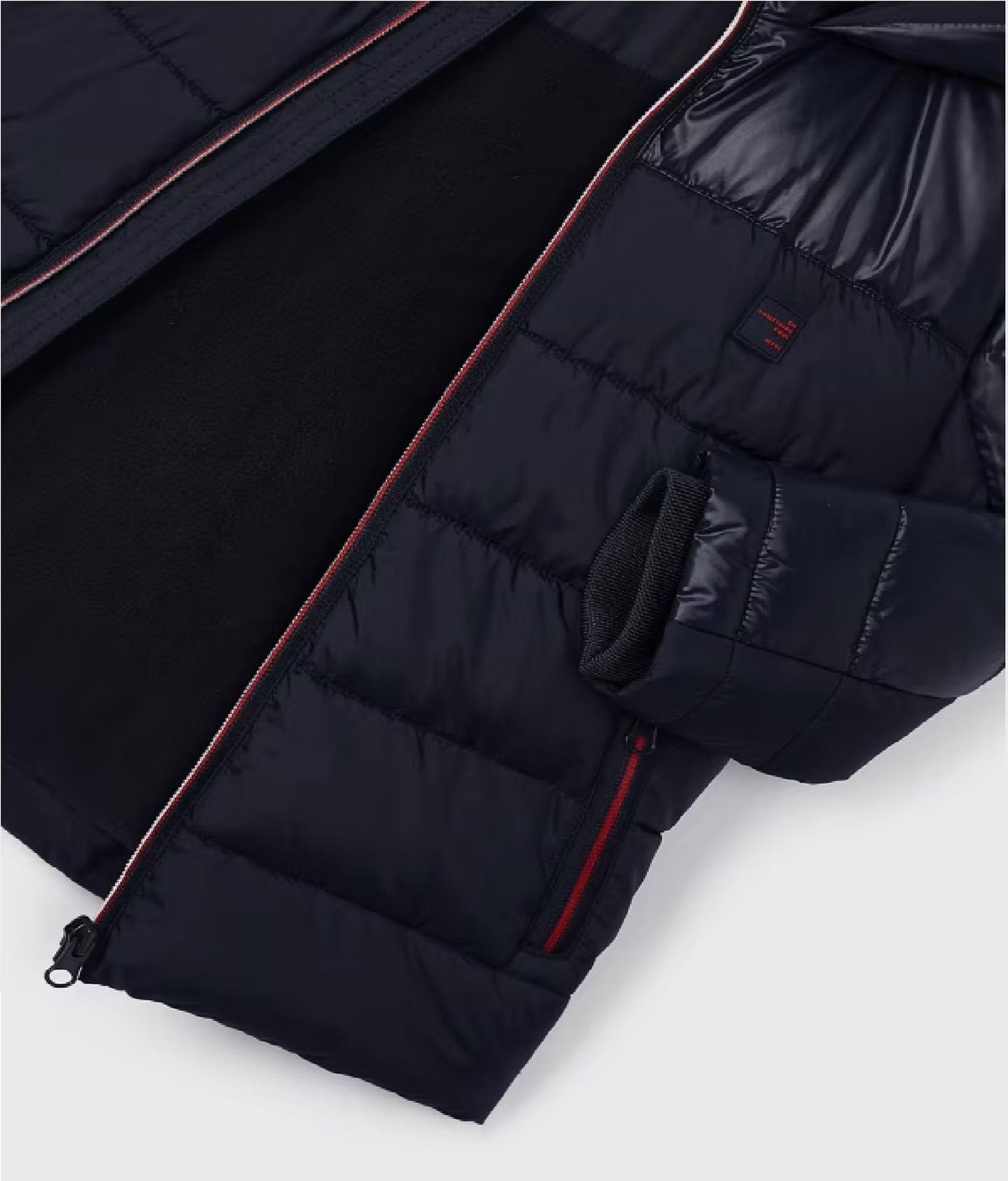 Parka Tipo Chaquetón Elegante Combinado para Niño-3