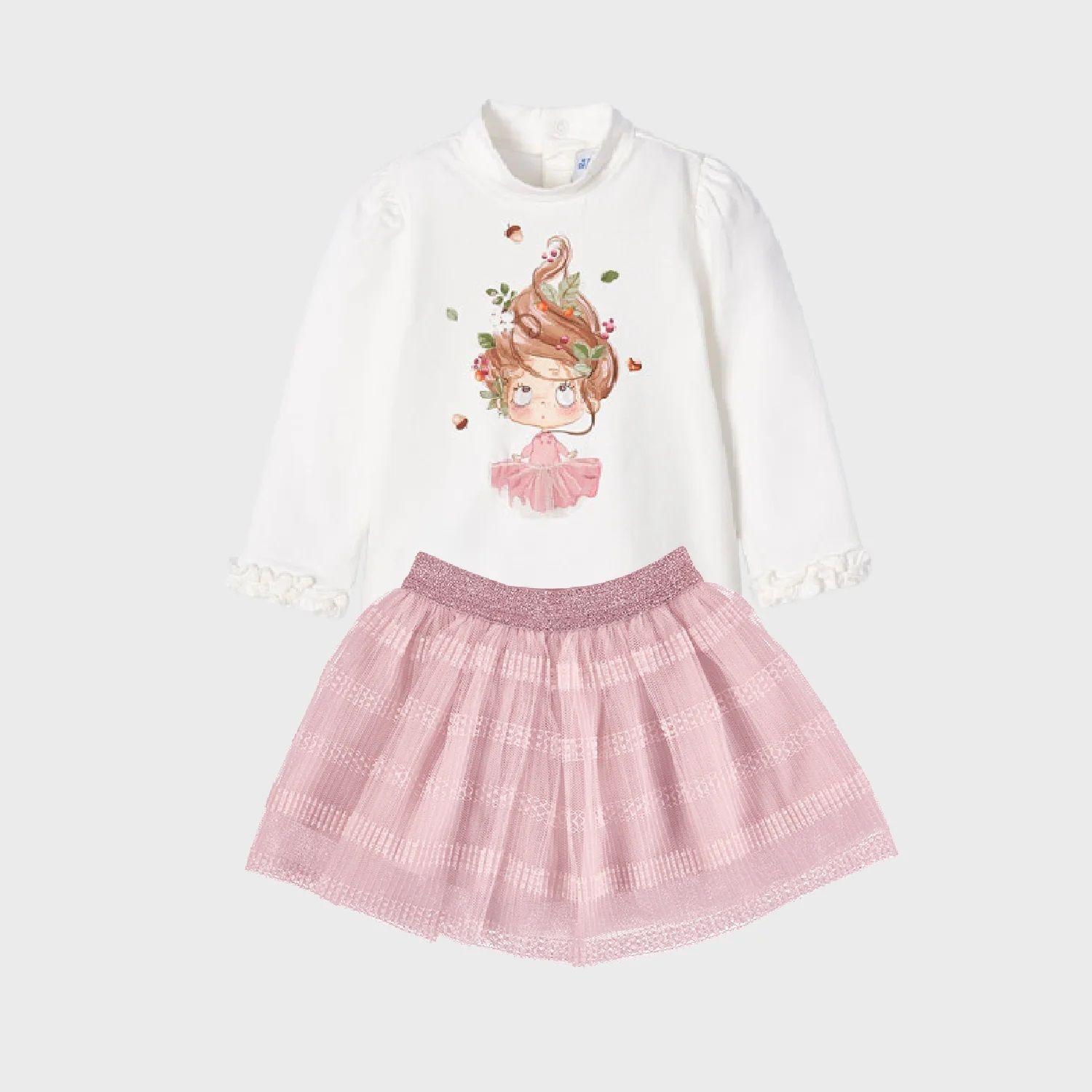 Polera de Vestir Manga larga Bebé Niña-0