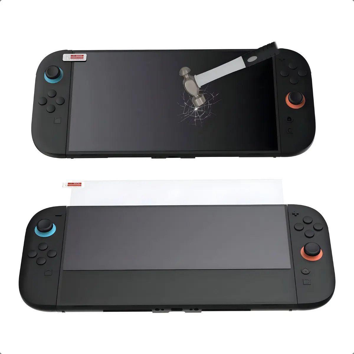 Pack 2 Protectores Pantalla Vidrio Templado Dobe Nintendo Switch 2 9h-1