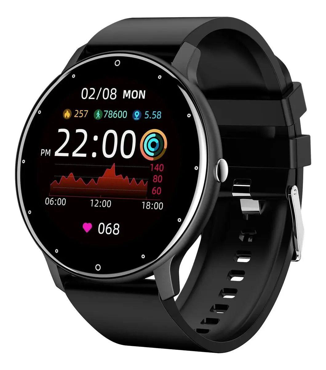 Smartwatch Lige Ip67 Bw0223 Display De 1.39 Con Correa De Silicona - Color Black Negro Black Negro-0