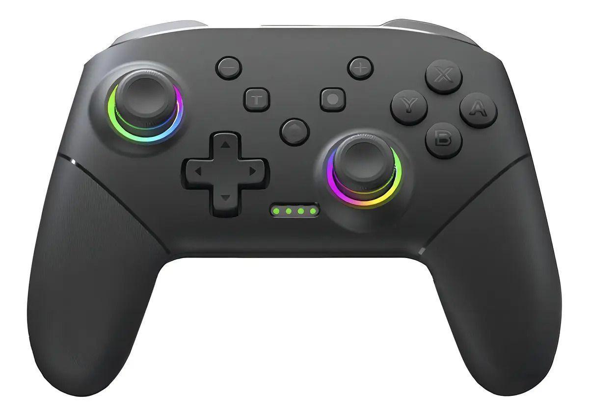 Control Inalámbrico Data Frog S80 Rgb Bluetooth Para Nintendo Switch Y Pc Negro-1