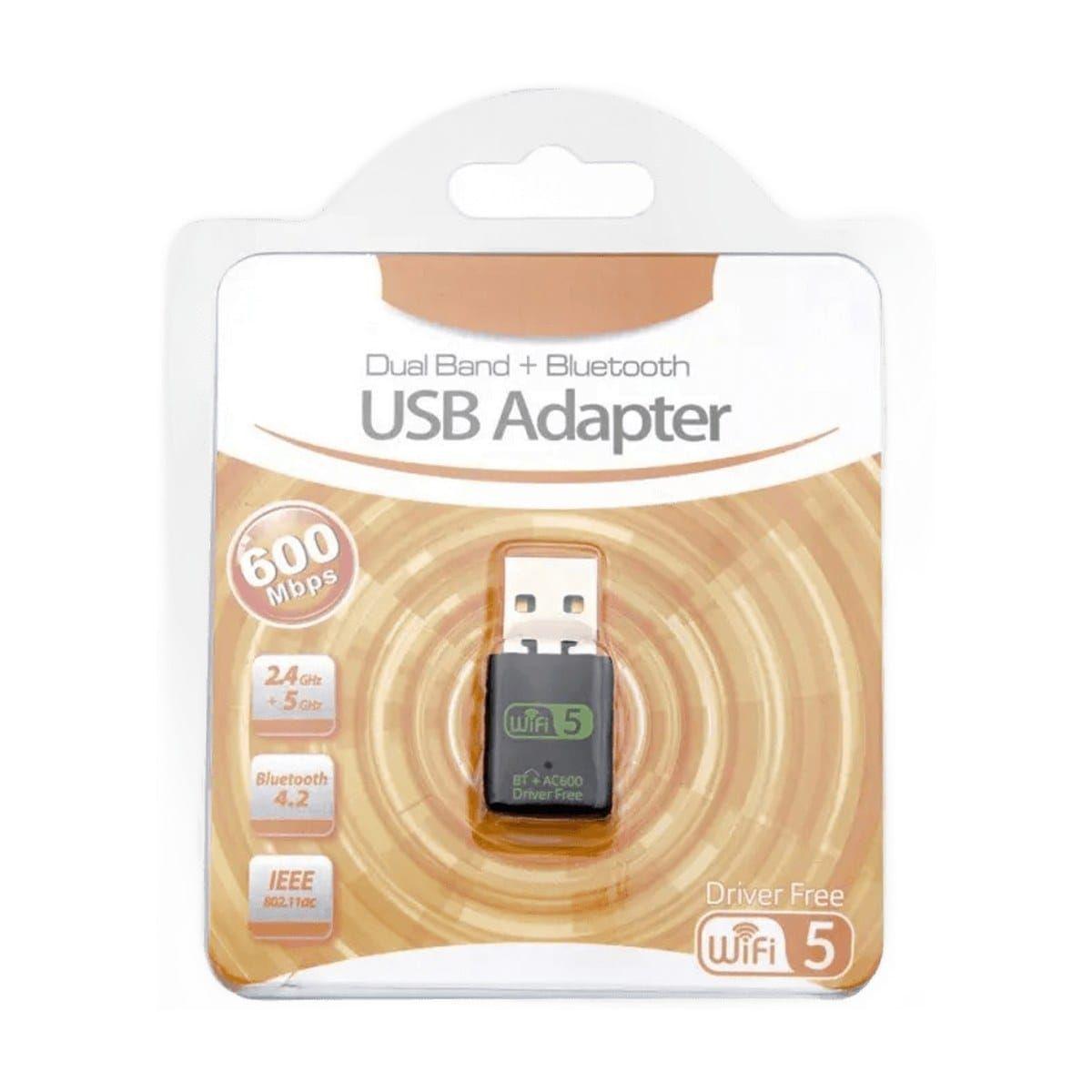 Usb Wifi Bluetooth 4.2 600 Mbps Dual Band 2.4 5ghz-1