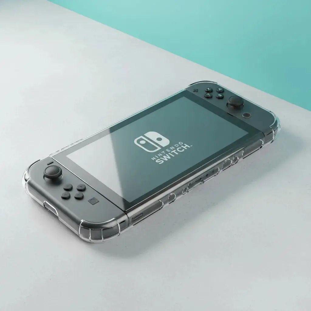 Carcasa Transparente Protectora Compatible Nintendo Switch 2 Blanco-2