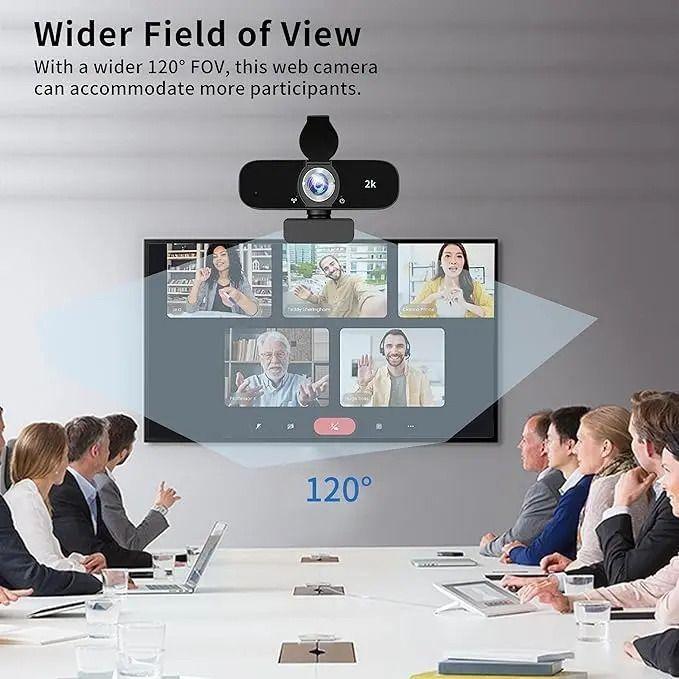 Camara Web 2k 1440p Calidad Mac/windows Con Tripode Negro-4