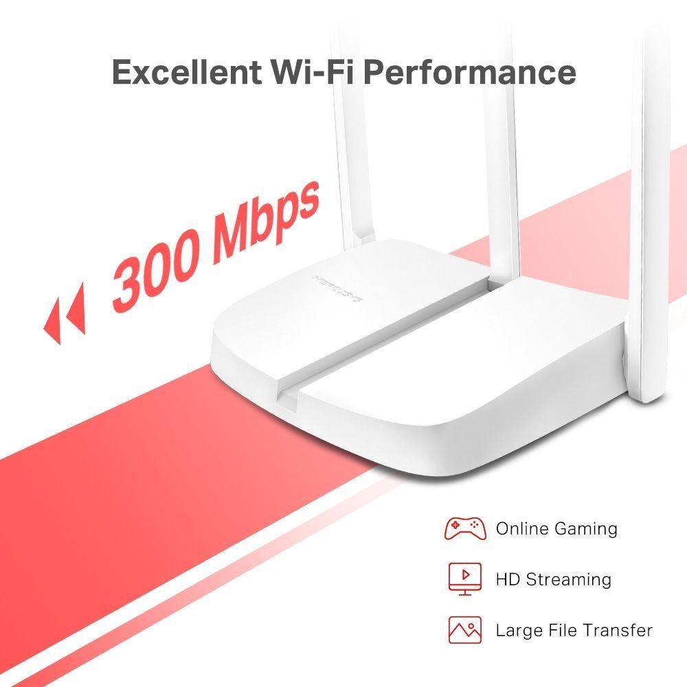 Mercusys MW306R Router Wi Fi N 300 Mbps 2 4GHz 3 Antenas 3 LAN WISP-2