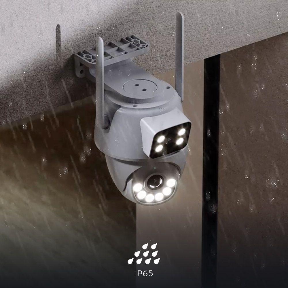 Nexxt Home Camara Wi Fi Exterior Doble Lente 2K 6MP PTZ IP65-4