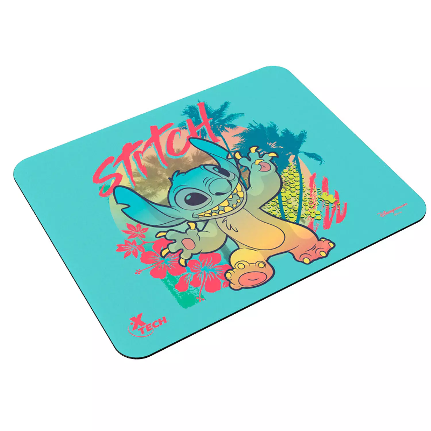 Xtech Mousepad Disney Stitch Tela Base Antideslizante 22 x 18 cm Azul-2