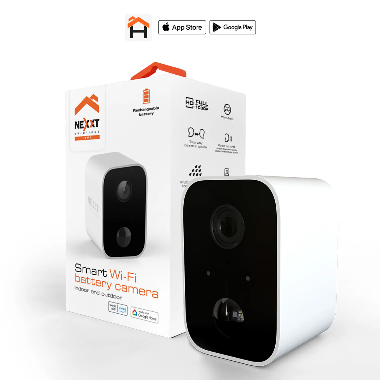 Nexxt Home Camara Wi Fi con Bater a 1080p IP65 MicroSD-2