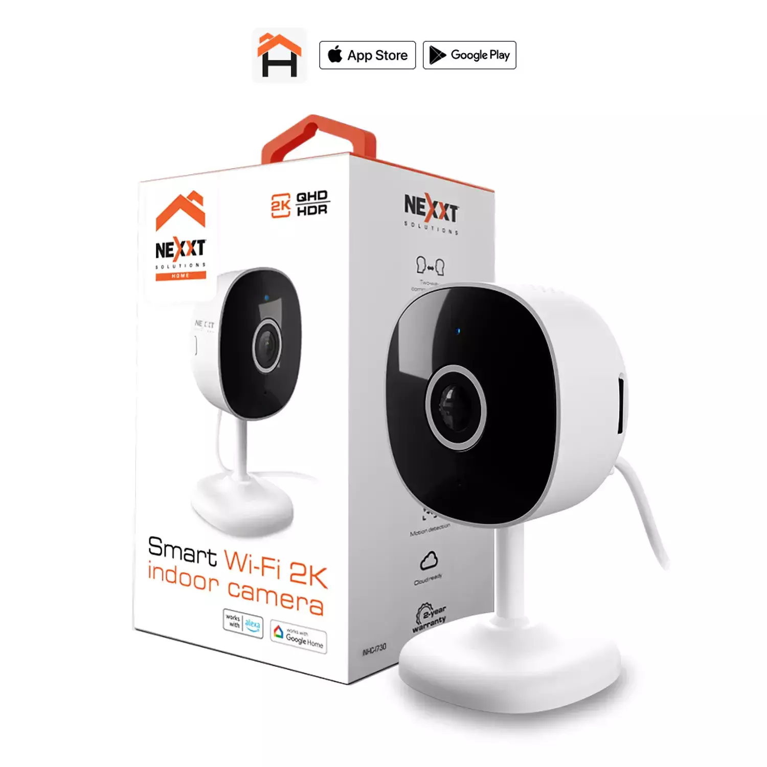 Nexxt Home Camara Wi Fi Interior 2K QHD microSD 2 4GHz-6