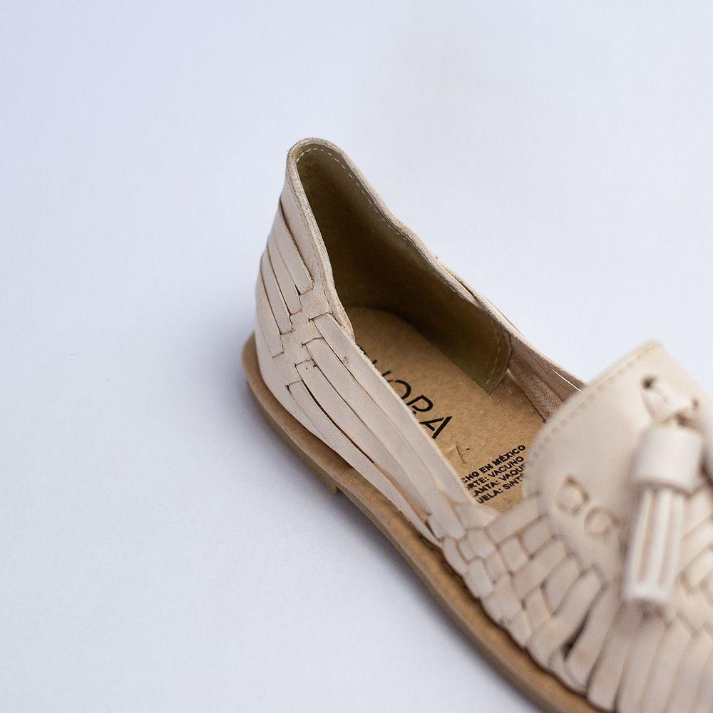 Zapatos de Cuero Tejidos Lola Nude-2