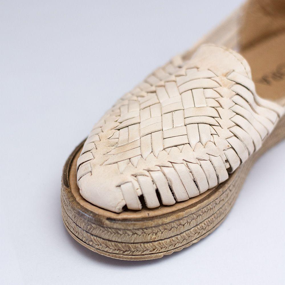 Zapatos de Cuero Tejidos Amalia Nude-3