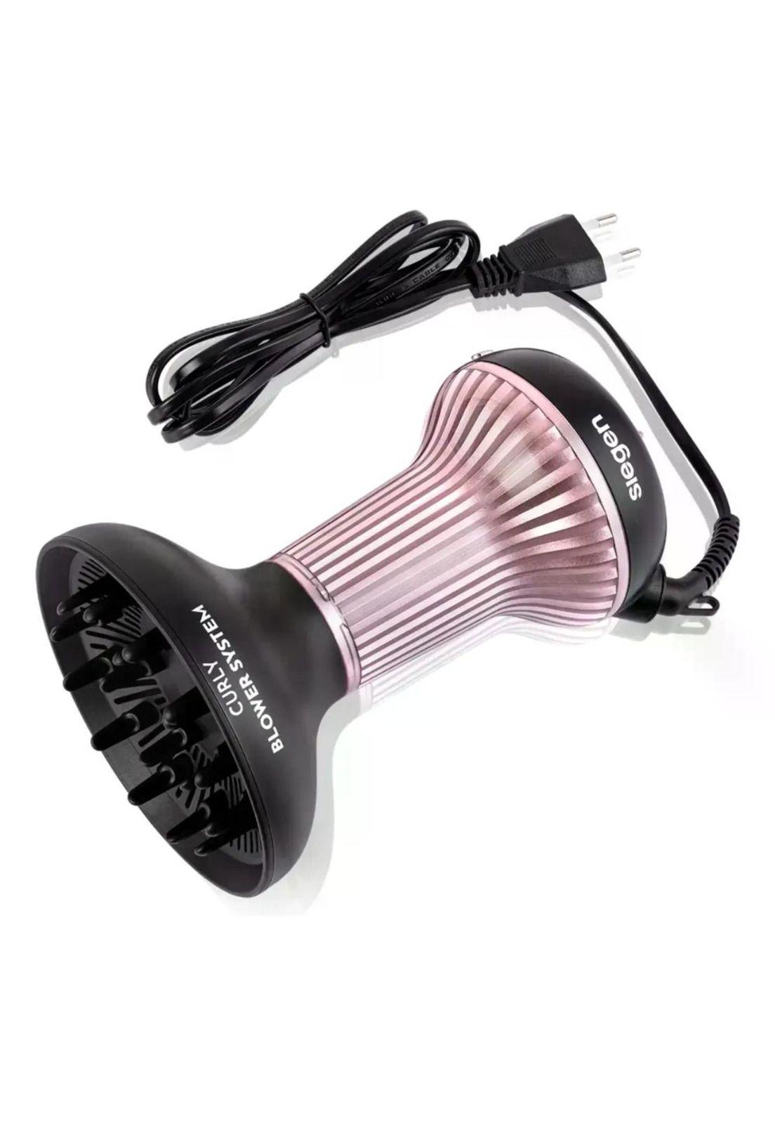 Secador Curly Blower Siegen Sg-3180 Difusor Xl Antifrizz Negro-0