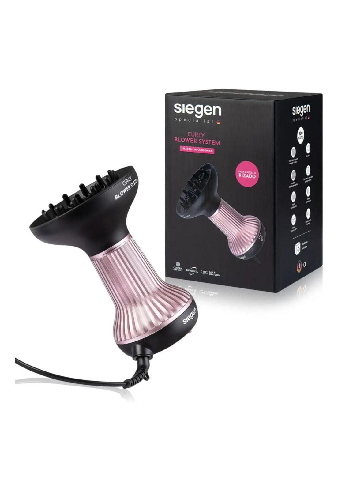 Secador Curly Blower Siegen Sg-3180 Difusor Xl Antifrizz Negro-3