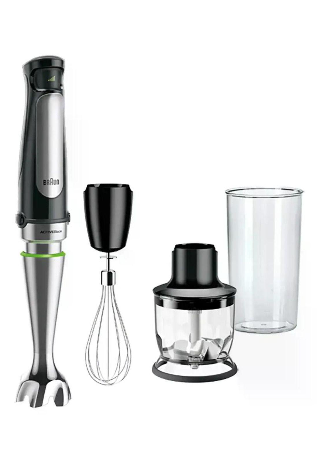 Batidora De Inmersion Minipimer Braun Multiquick 7 Picadora Negro-0