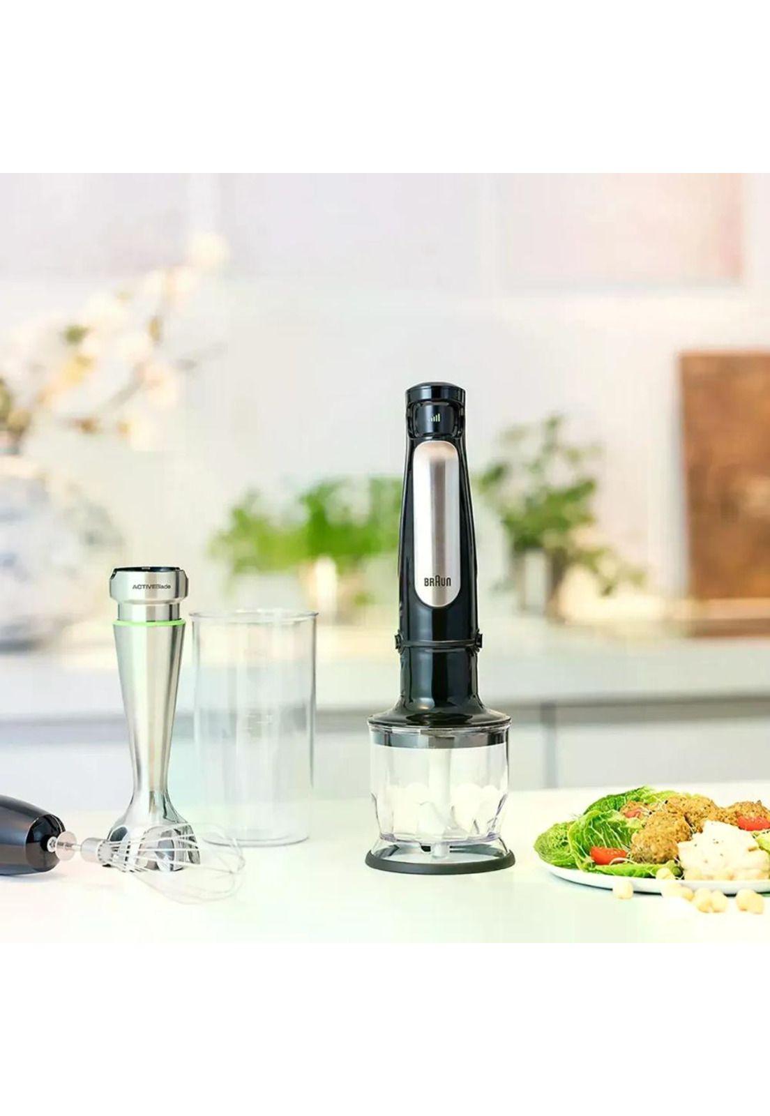 Batidora De Inmersion Minipimer Braun Multiquick 7 Picadora Negro-6