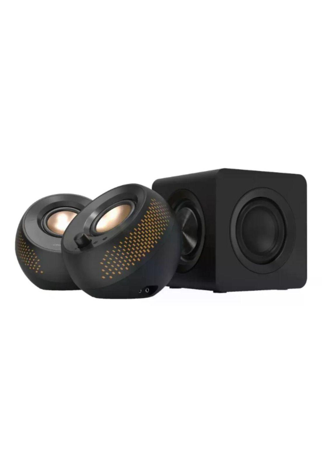 Parlantes Creative Pebble X Plus Usb-c 60w Bt Subwoofer Rgb Negro-0