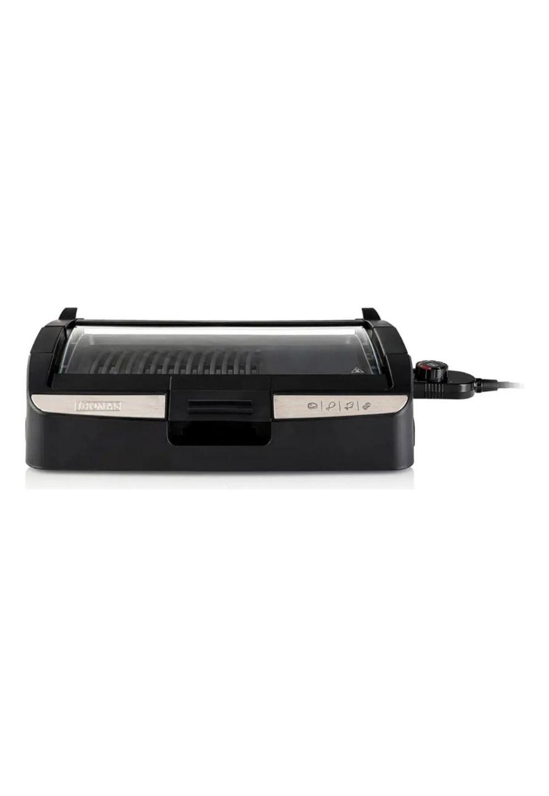 Parrilla Electr Thomas Th-224 1500w 225c Tapa Limpieza Fácil Negro-2