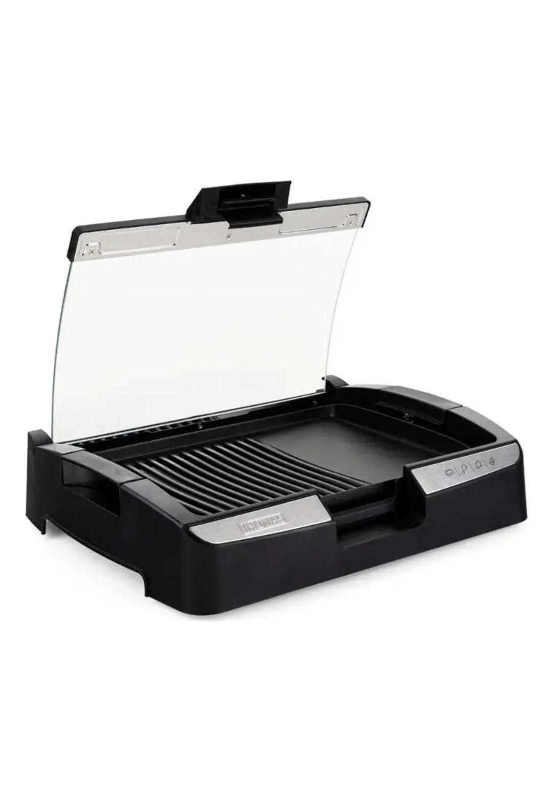 Parrilla Electr Thomas Th-224 1500w 225c Tapa Limpieza Fácil Negro-6