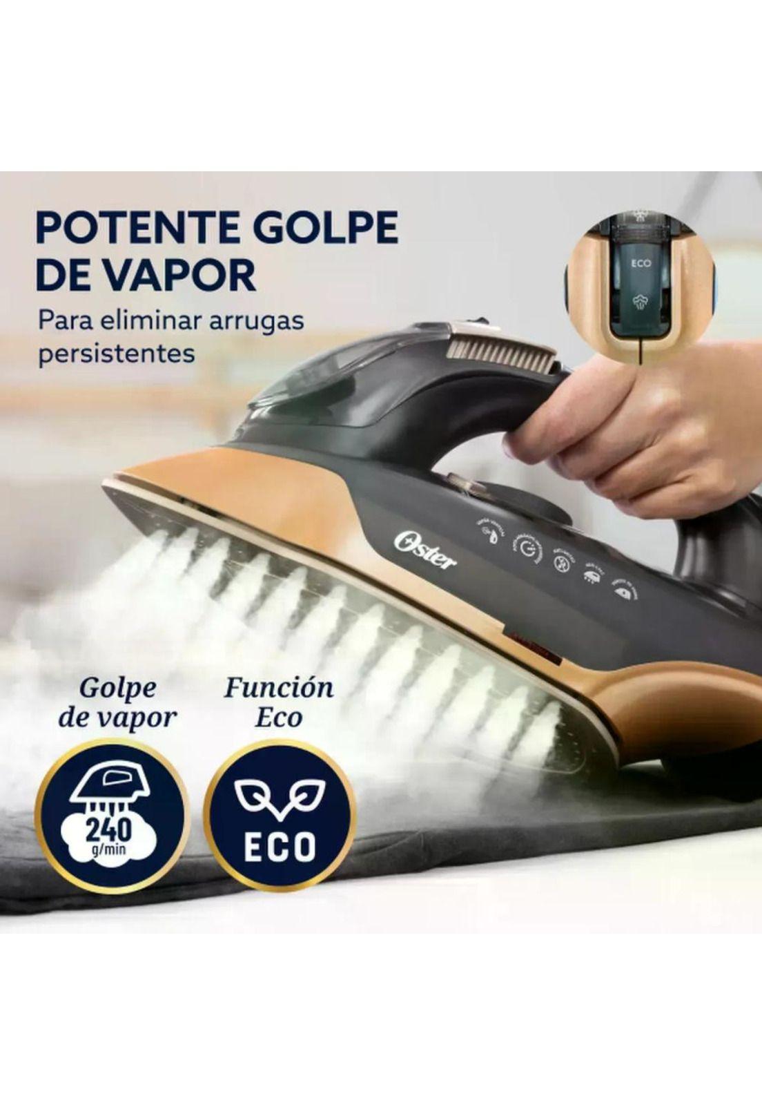 Plancha Oster Pressxpress Base Diamante Xl Vapor 240g Negro-2