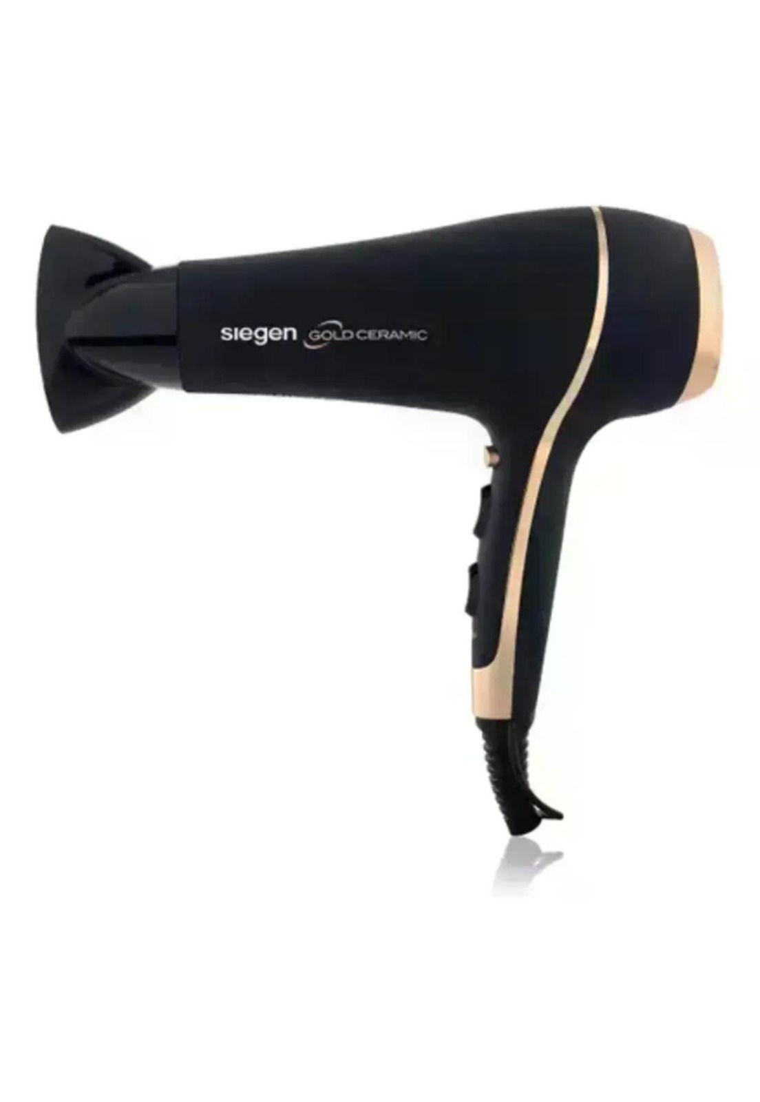Secador De Pelo Siegen Sg-3035 2400w Difusor 3 Temperaturas Negro-2