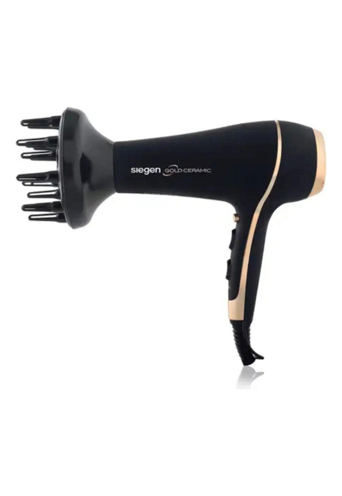 Secador De Pelo Siegen Sg-3035 2400w Difusor 3 Temperaturas Negro-3